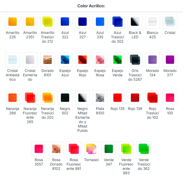 Laminas de Acrilico